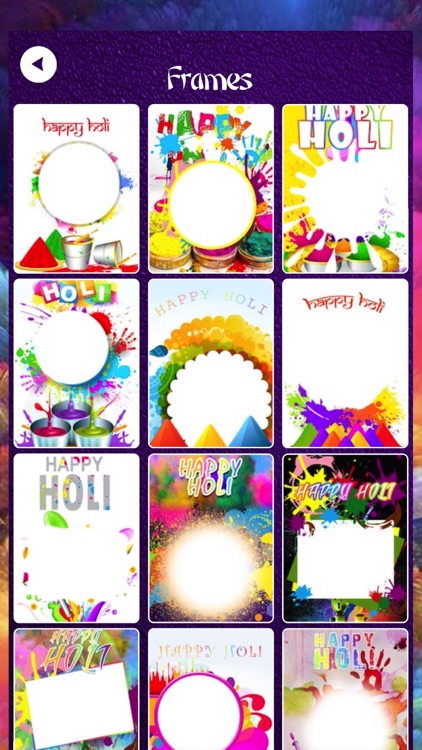 Holi Photo Frames - Sticker