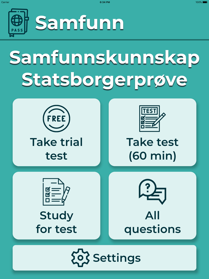 Samfunnsprøve Citizenship test