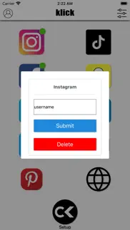 klick - share with one klick iphone screenshot 3