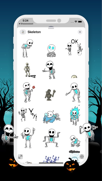 Halloween Skeleton Animated screenshot-3