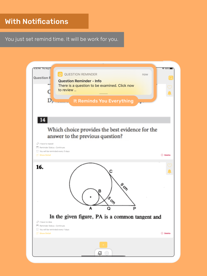 Question ReminderLesson Coach