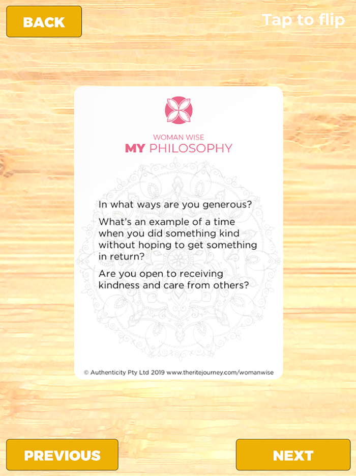 Woman Wise Conversation Cards