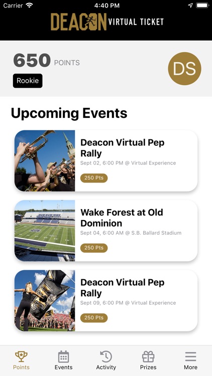 Deacon Virtual Ticket Fan Hub screenshot-3