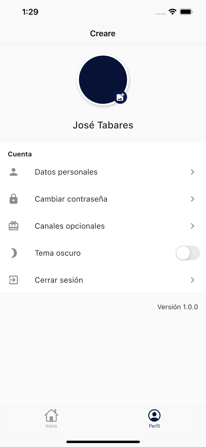 Creare, monitor en tiempo real
