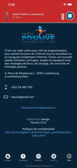 Game screenshot Radio Positive Luxembourg apk