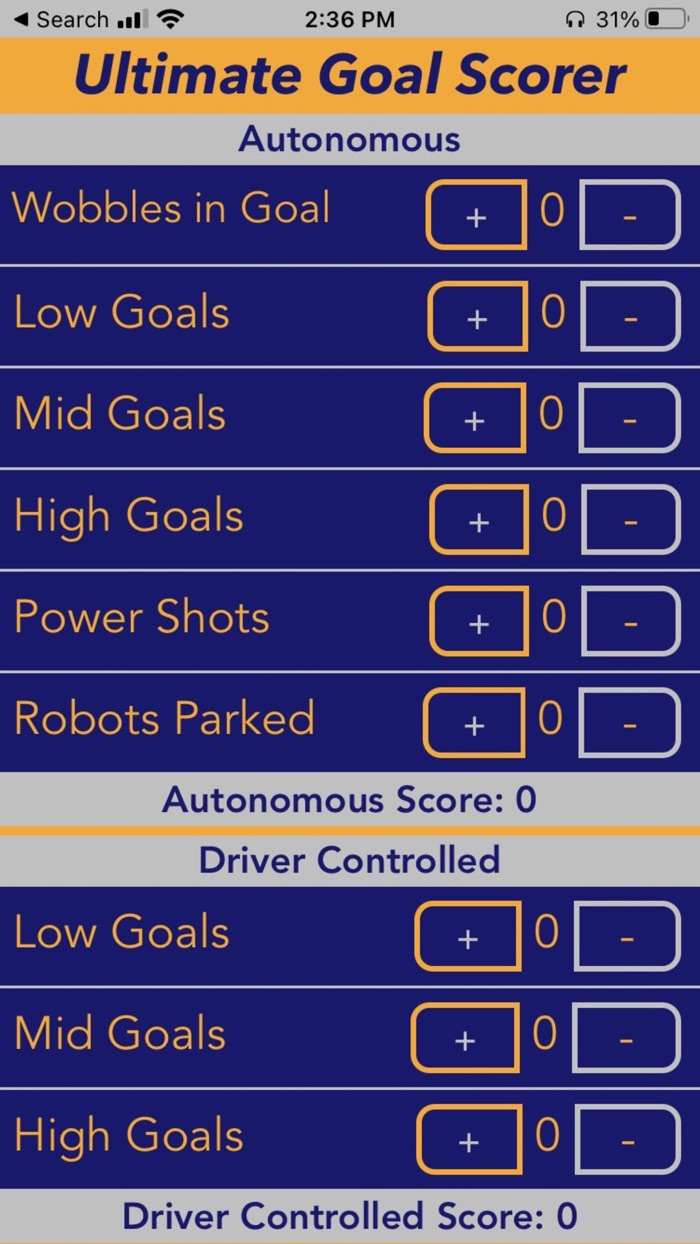 FTC 2020 Ultimate Goal Scorer