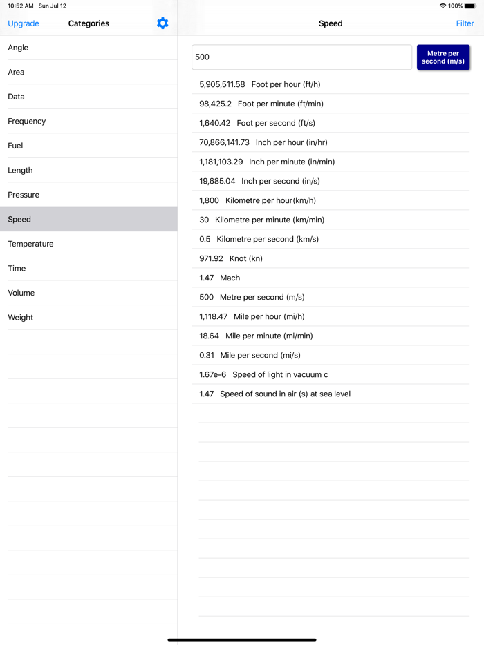 Fast Units Converter