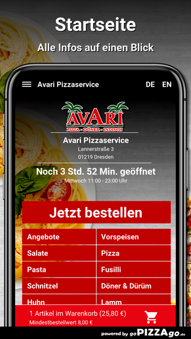 Avari Pizzaservice Dresden screenshot 3