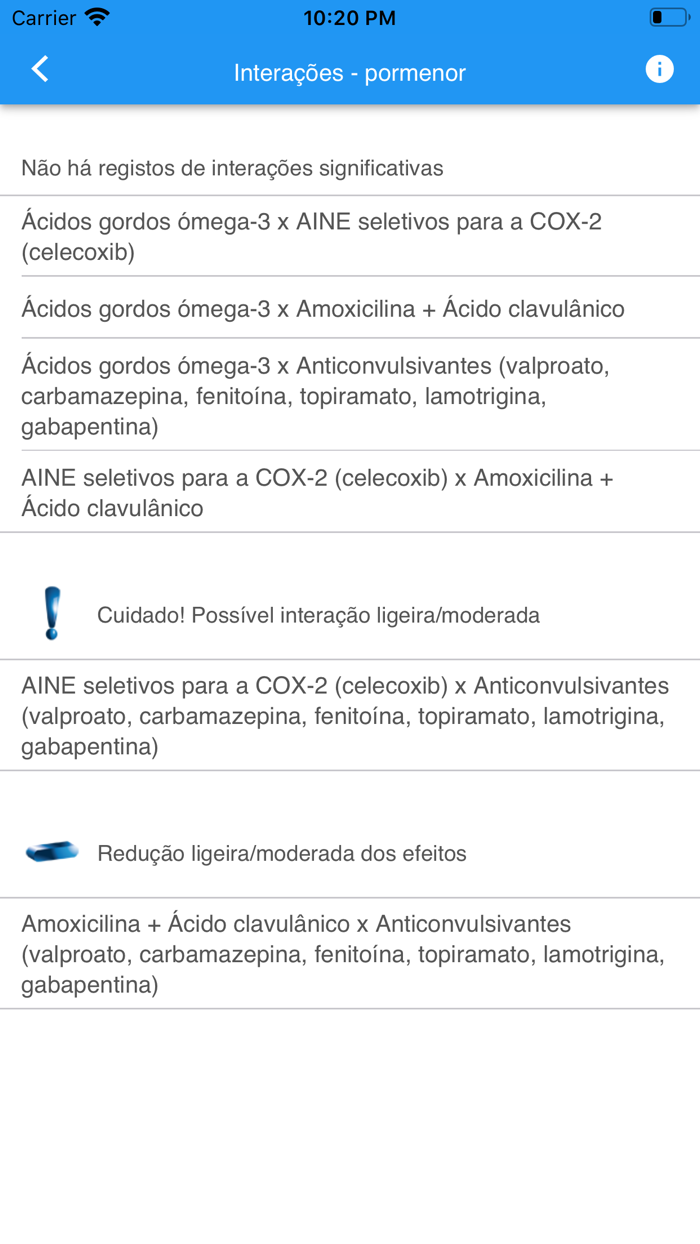 Interações Medicamentosas Dor