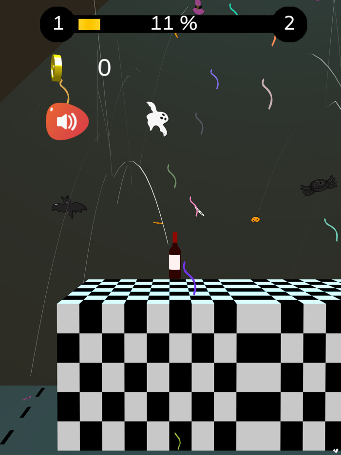 Wine Bottle Flip 3D- Halloween