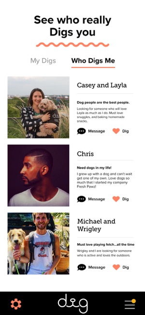 Dig Dog Person S Dating App On The App Store