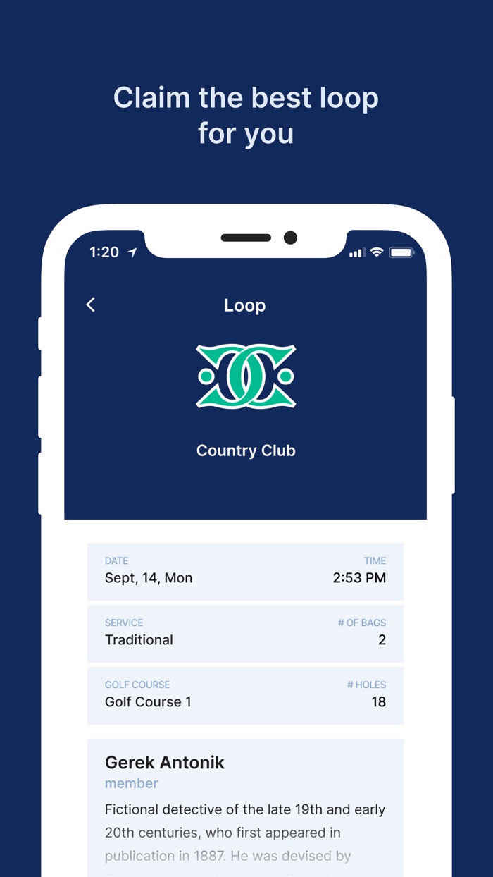 ClubUp - Work as a Caddie