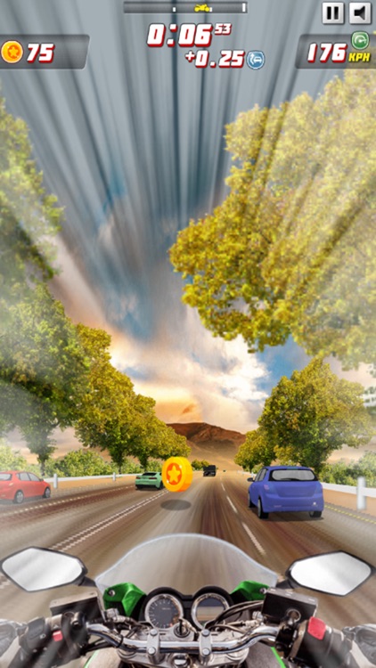 Highway Moto Rider:Traffic Sim screenshot-3