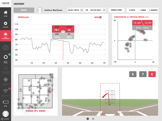 Screenshot #6 pour Rapsodo Pitching