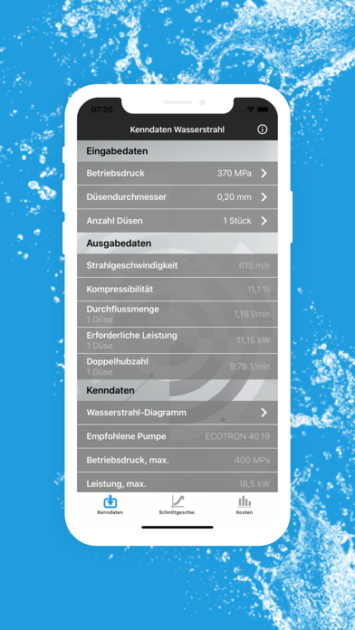 Waterjet-Calculator screenshot 3