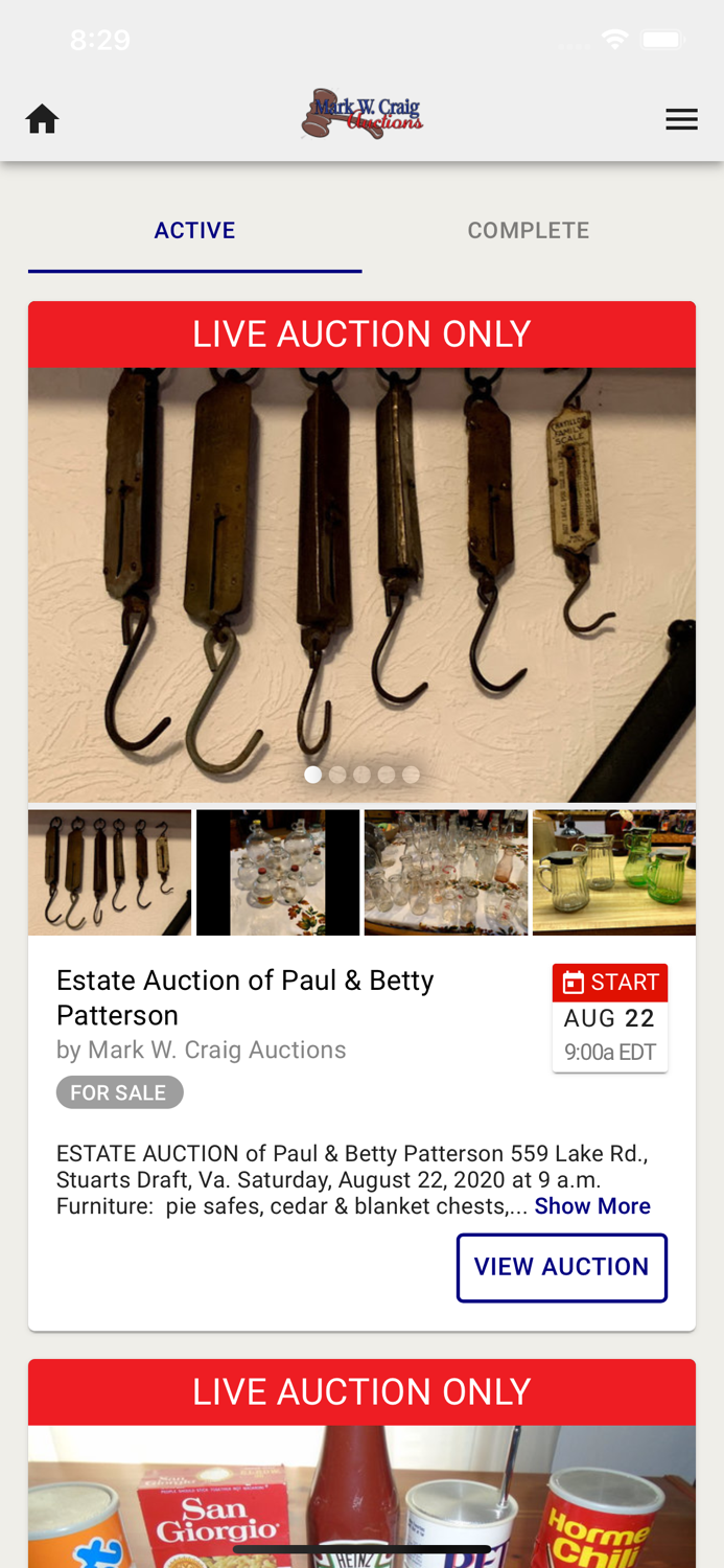 Mark Craig Auctions