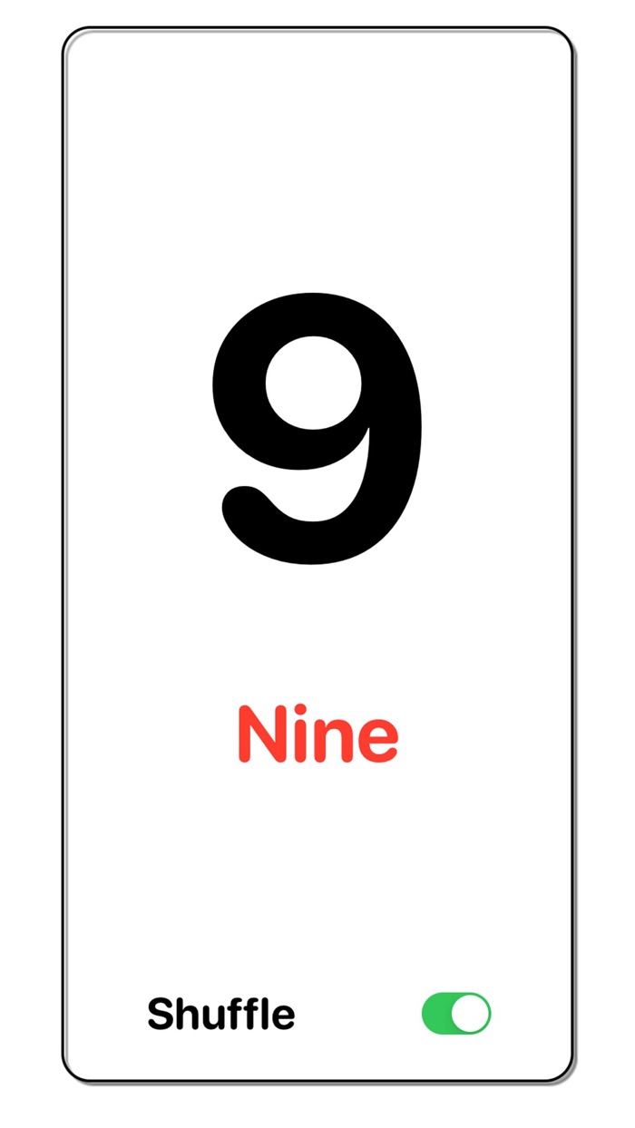 Numbers 1 - 25 Flash Cards Set