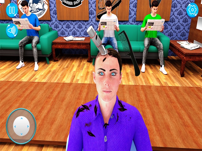 理发店3D剪发沙龙