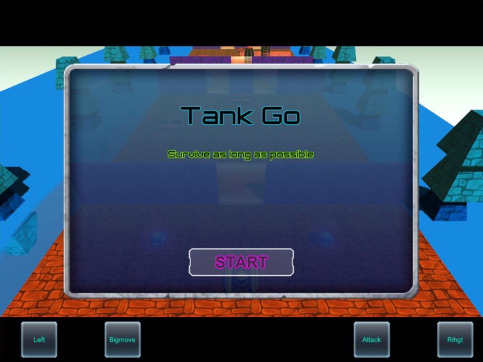 Tank charged forward