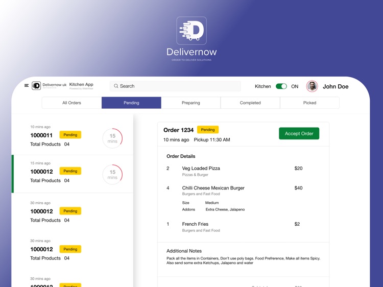 DeliverNow Kitchen UK screenshot-3