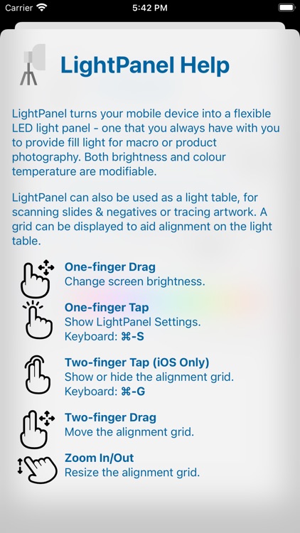 Light Panel / Table screenshot-3