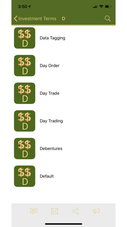 Investment Terms