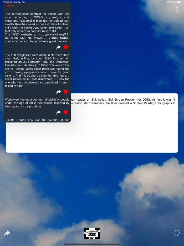 Accessibility Days Daily Facts