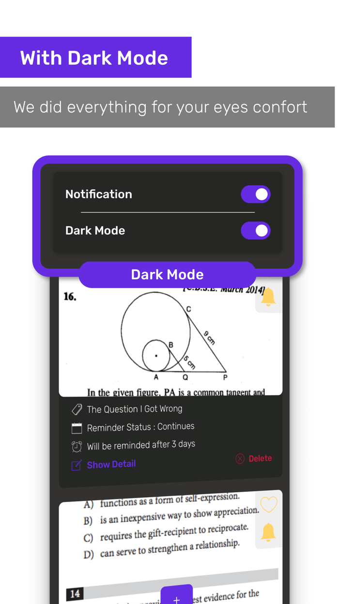 Question ReminderLesson Coach