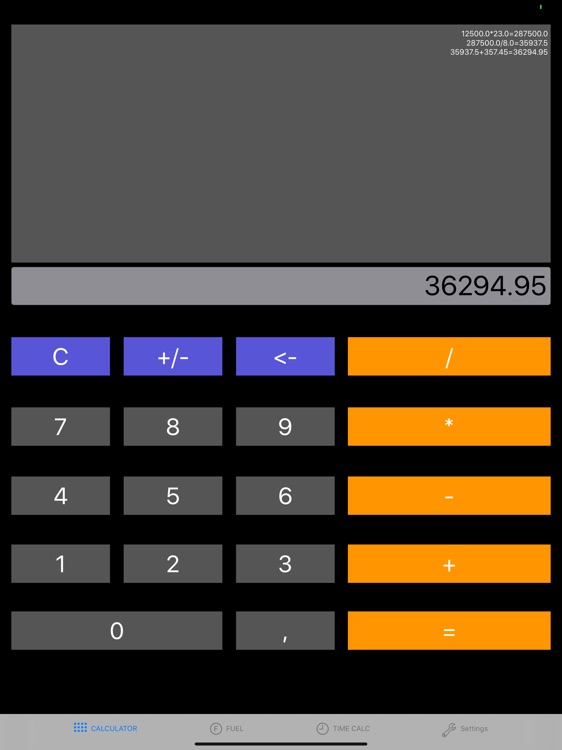 Pilot Calc