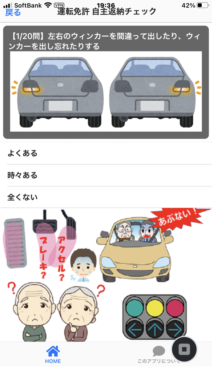 運転免許 自主返納チェック