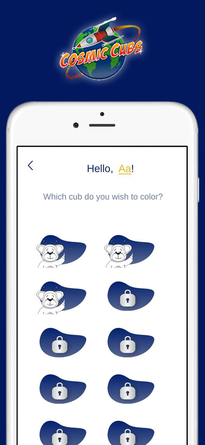 Cosmic Cubs Coloring