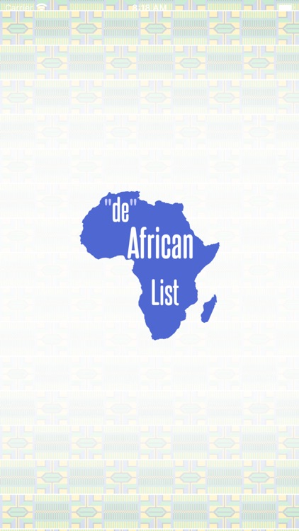 "de" AfricanList