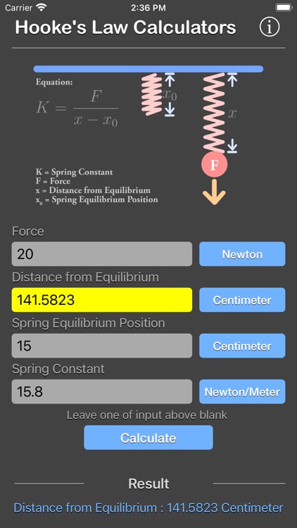 Hooke Law Calculator screenshot-8