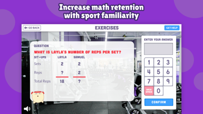 Math Fluency with Sports: x, ÷ screenshot 3