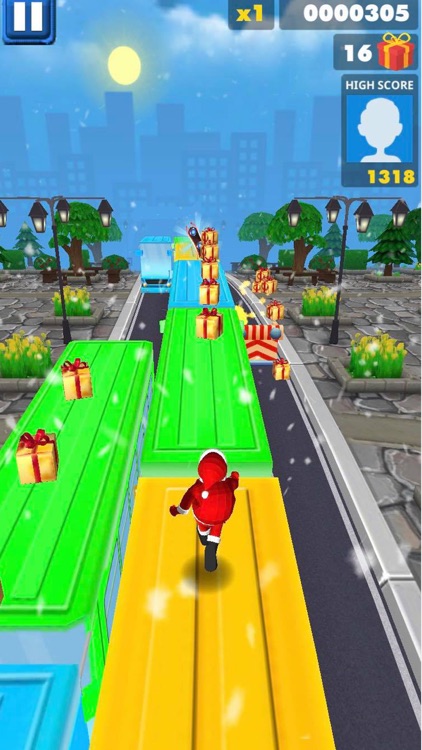 Santa's Christmas Subway Run screenshot-4