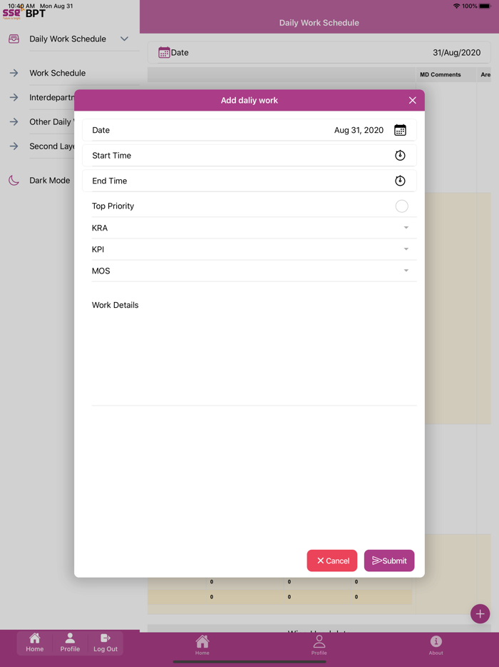 Business Plan Tracker