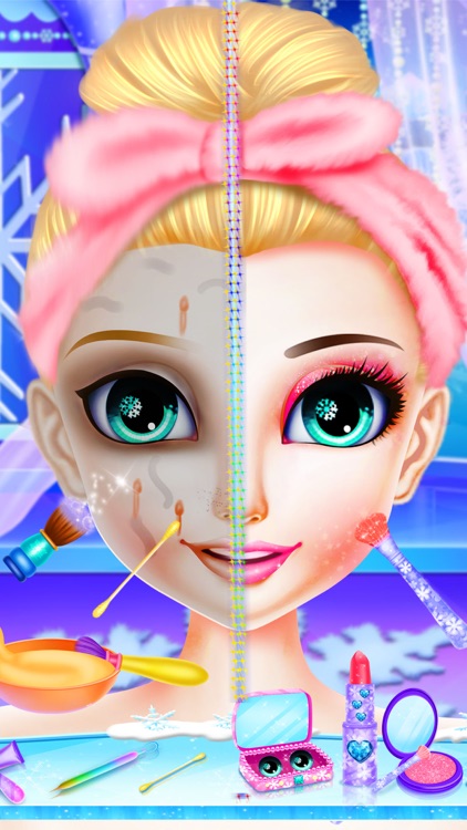 Ice Queen Makeup Spa-Girl Game screenshot-3