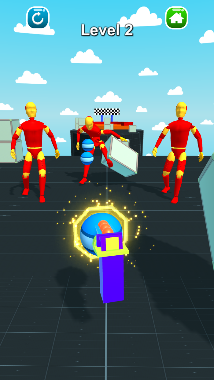 Knock Thrower 3D - Bullet Ball