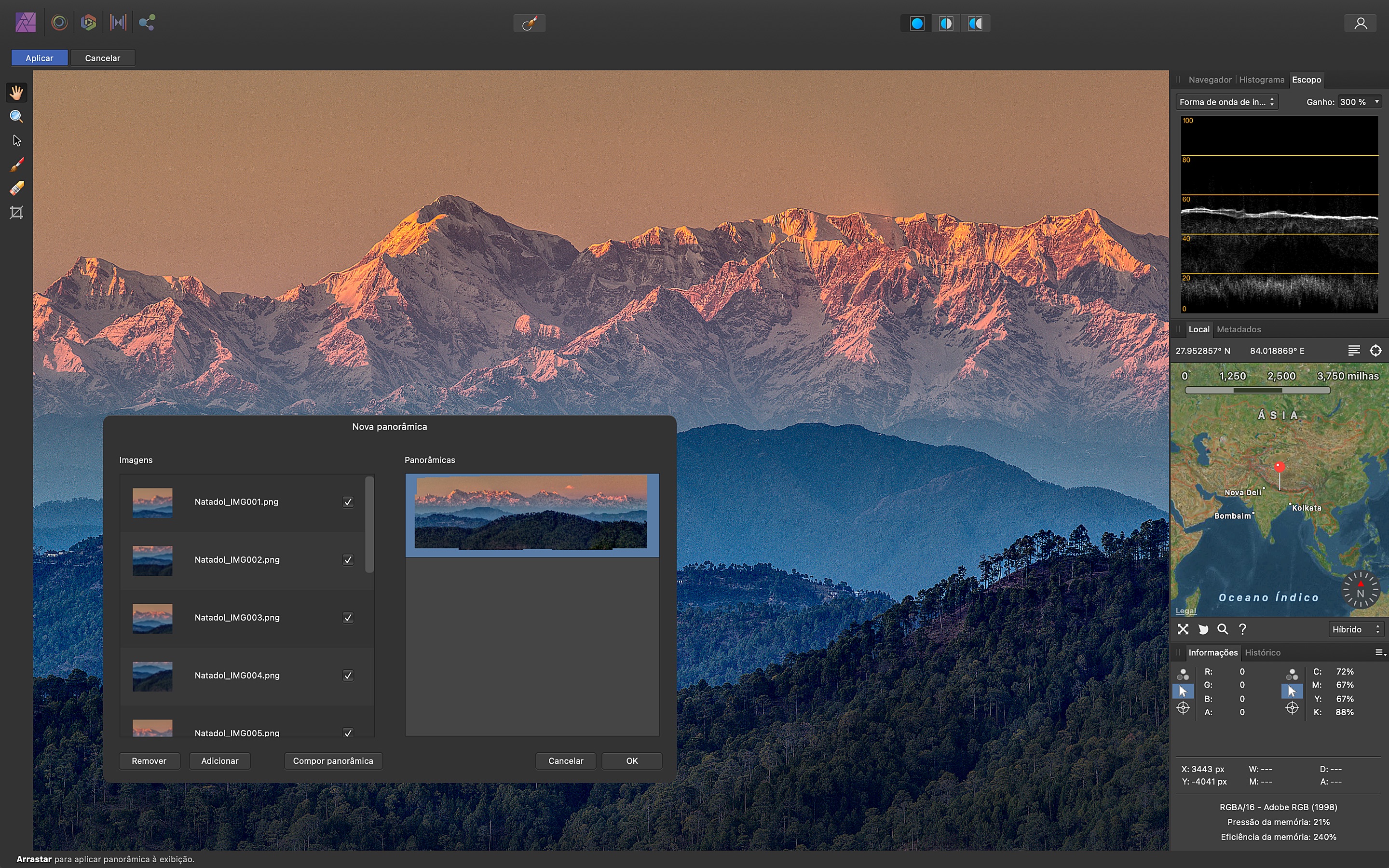 Affinity photo panorama