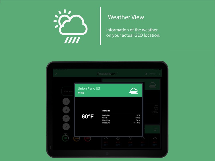 ClockInApp Tablet