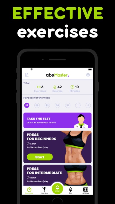 absmaster - fitness app screenshot 2