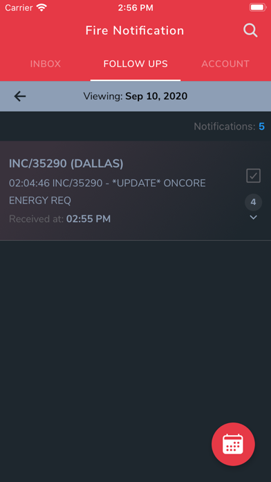 Fire Notification screenshot 2