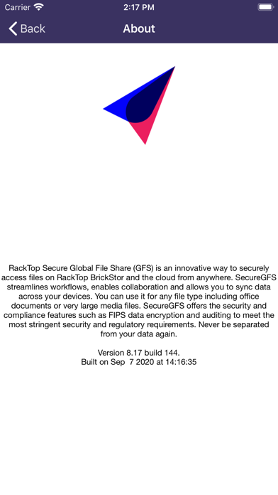 RackTop SecureGFS screenshot 3