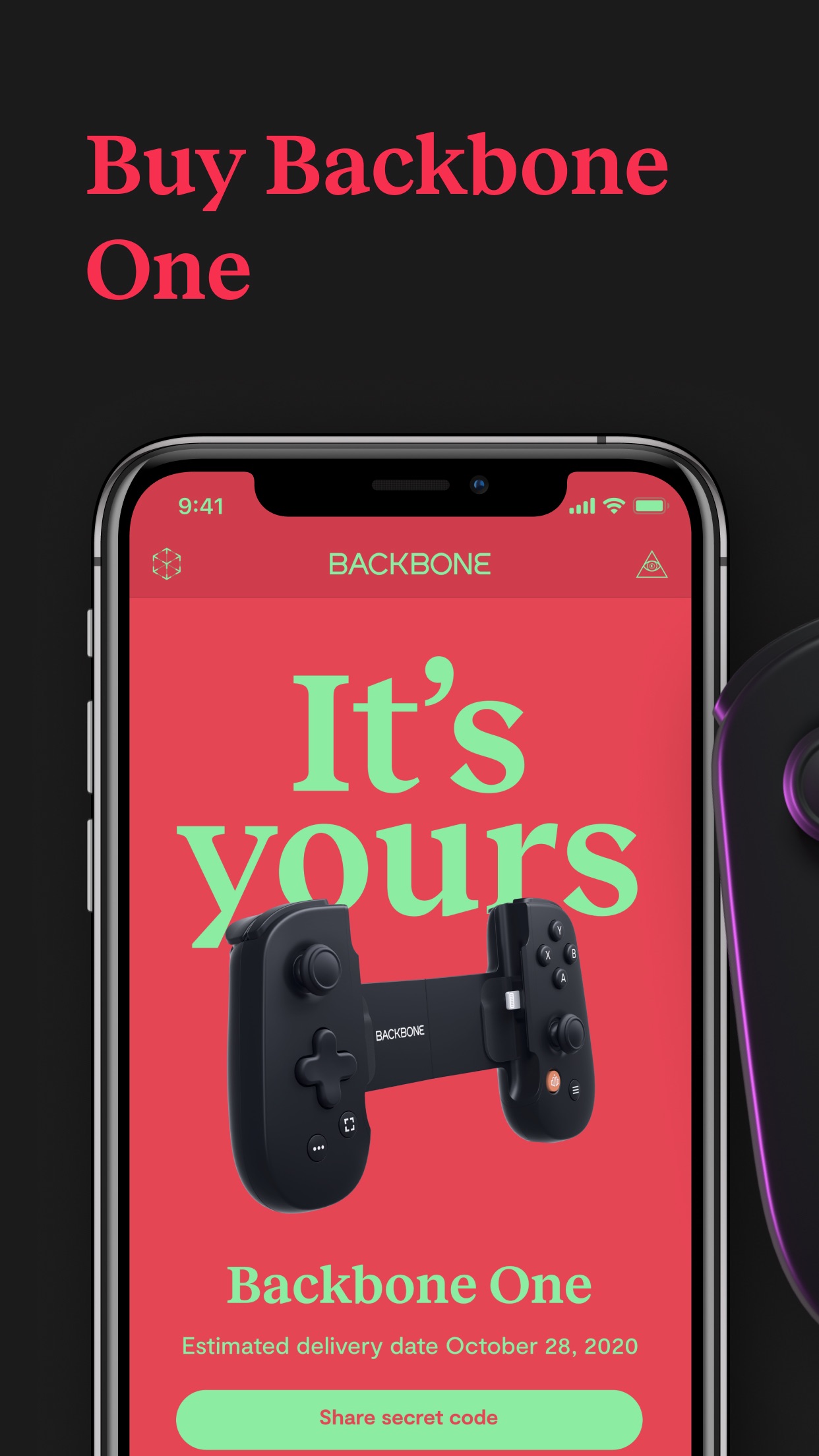 Screenshot do app Backbone — Next-Level Play
