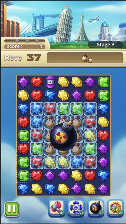 Jewels World Match 3 Puzzle screenshot-4