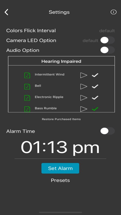 Light Awake Hearing Impaired