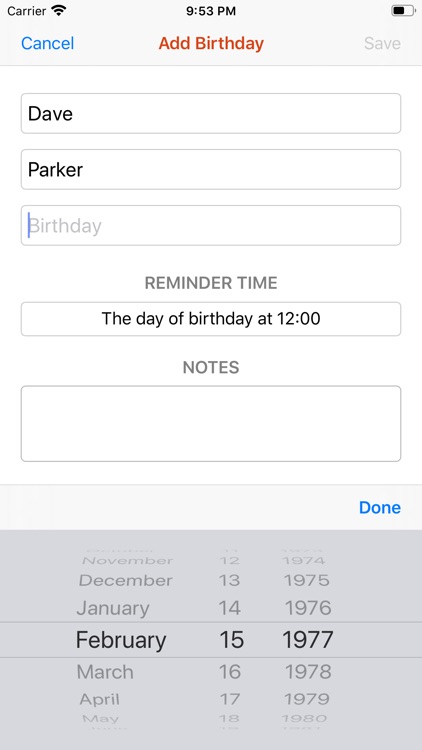 Birthday Reminder and Tracker screenshot-3