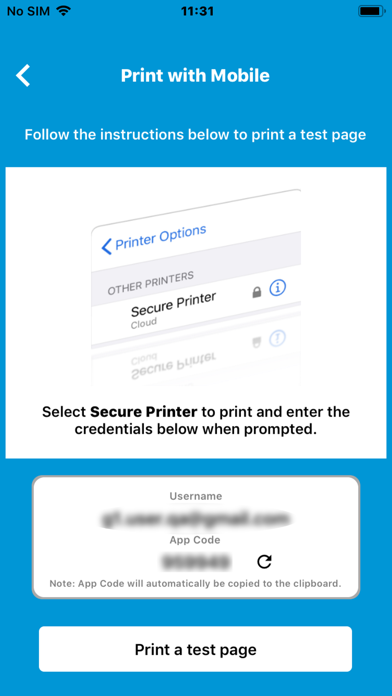 HP JetAdvantage Secure Print screenshot 2