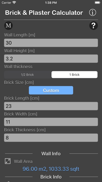 Brick and Plaster Calculator screenshot-5