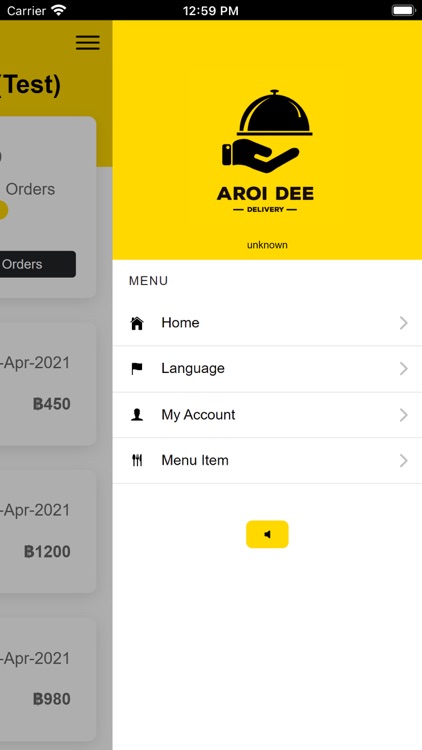 Restaurant App (Aroi Dee)